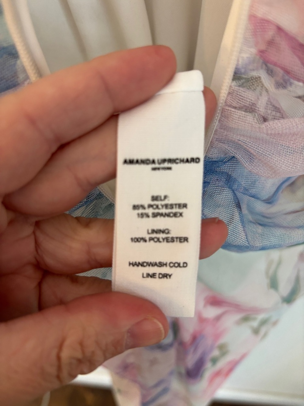 Amanda Uprichard Lyle Sheer Floral Midi rouged pastel Dress Womens MD bridal EUC - Picture 14 of 16